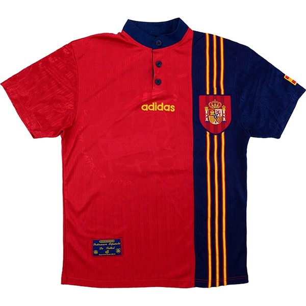 Tailandia Camiseta España 1ª Kit Retro 1996 Rojo